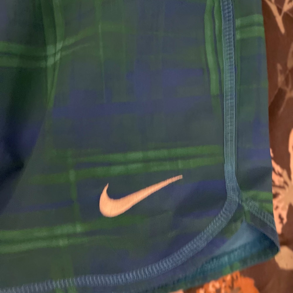 Green/blue Nike running shorts - Picture 2 of 4